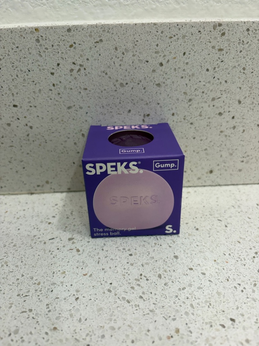 Speks Gump Stress Ball Purple Mist Silky Soft Memory Gel Squishy Fidget Toy NEW